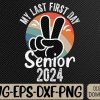 Senior 2024 CLASS OF 2024 Graduation or First Day Of School Svg, Eps, Png, Dxf, Digital Download