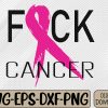 WTMWEBMOI066 09 301 Fuck Cancer Breast Cancer Awareness Retro Distressed Svg, Eps, Png, Dxf, Digital Download