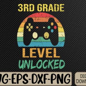 WTMWEBMOI066 09 302 scaled Third Grade Level Unlocked Gamer 1st Day Of School Svg, Eps, Png, Dxf, Digital Download