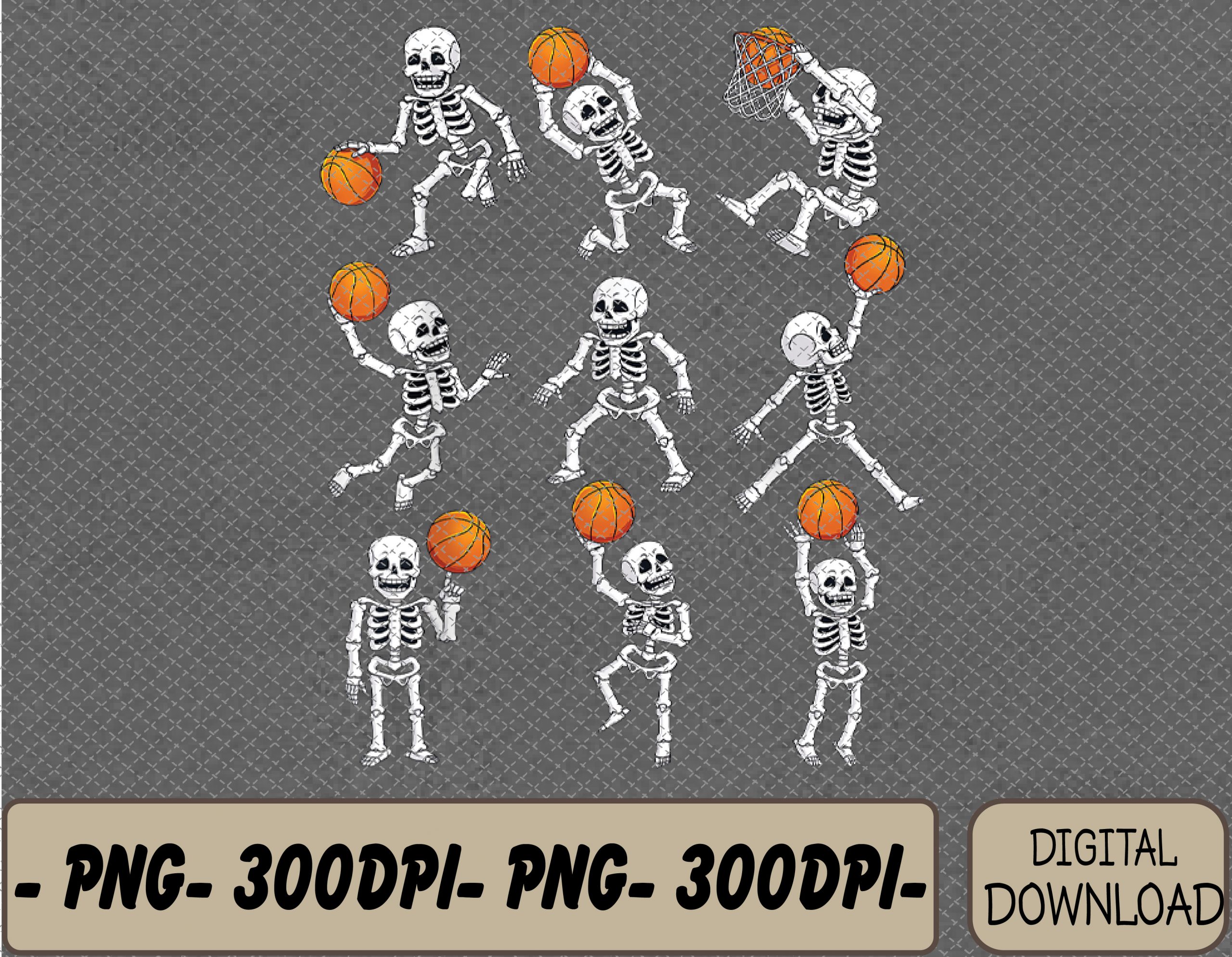 Skull Basketball SVG, Skeleton Sport Game Dunk Shoot SVG