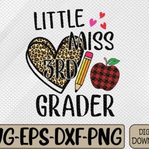 WTMWEBMOI066 09 64 scaled Little Miss 3rd Grader Back To School Third Grade Svg, Eps, Png, Dxf, Digital Download