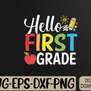 WTMWEBMOI066 09 80 scaled Hello First Grade Team 1st Grade Back to School Svg, Eps, Png, Dxf, Digital Download