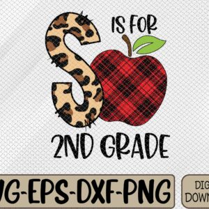 WTMWEBMOI066 09 83 scaled Cute Leopard S Is For 2nd Grade Teacher Back To School Svg, Eps, Png, Dxf, Digital Download