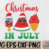 WTMWEBMOI066 09 87 Christmas In July Watermelon Ice Pops, Fun Christmas In July Svg, Eps, Png, Dxf, Digital Download