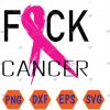 WTMWEBMOI066 04 29 Fuck Cancer Breast Cancer Awareness Retro Distressed Svg, Eps, Png, Dxf, Digital Download