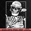WTMWEBMOI066 05 35 Skeleton Rock Hand Halloween Costume Cool Rock Music Rocker Svg, Eps, Png, Dxf, Digital Download
