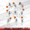 WTMWEBMOI066 05 41 Halloween Basketball Skeletons Dunking Dribble PNG, Digital Download