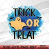 WTMWEBMOI066 05 43 Trick Ghost Cute Leopard Halloween Harvest Treat Bat Svg, Eps, Png, Dxf, Digital Download