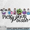 WTMWEBMOI066 09 176 Pick your Poison Halloween Matching Spooky Season Svg, Eps, Png, Dxf, Digital Download
