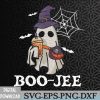 WTMWEBMOI066 09 197 Boo Jee Cute Ghost With Coffee Halloween Svg, Eps, Png, Dxf, Digital Download