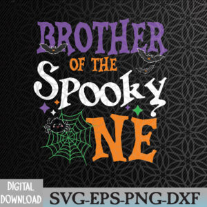 WTMWEBMOI066 09 205 Brother Of The Spooky One Boy Halloween 1st Birthday Svg, Eps, Png, Dxf, Digital Download