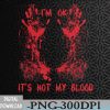 WTMWEBMOI066 09 227 I'm fine it's not my blood Sarcastic Halloween Humor Svg, Eps, Png, Dxf, Digital Download