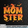 WTMWEBMOI066 09 269 Spooky Halloween momster spooky monster mom family matching Svg, Eps, Png, Dxf, Digital Download