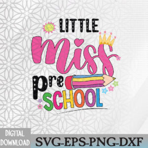 WTMWEBMOI066 09 3 Pencil Little Miss Preschool Back To School Preschool Svg, Eps, Png, Dxf, Digital Download
