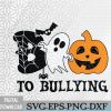 WTMWEBMOI066 09 314 Boo To Bullying Orange Anti Bullying Unity Day Halloween Svg, Eps, Png, Dxf, Digital Download