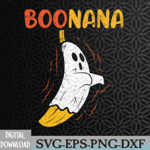 WTMWEBMOI066 09 329 Boonana Cute Ghost Banana Halloween Costume Svg, Eps, Png, Dxf, Digital Download