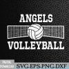 WTMWEBMOI066 09 5 Angels Volleyball Svg, Eps, Png, Dxf, Digital Download