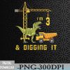 WTMWEBMOI066 09 6 I'm 3 Dinosaur Construction Top PNG, Digital Download