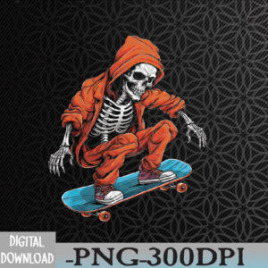 WTMWEBMOI066 09 74 Ghost Skeleton Skater Cap Skateboard Halloween Skull Svg, Eps, Png, Dxf, Digital Download