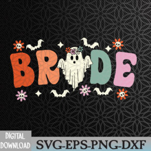 WTMWEBMOI066 09 80 Bride Let's Go Ghouls Ghost Halloween Spooky Bachelorette Svg, Eps, Png, Dxf, Digital Download