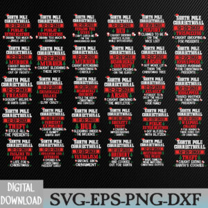 WTMWEBMOI066 09 18 30 Quotes Custom Matching Family Christmas North Pole Correctional Funny Group Xmas Festive Svg, Eps, Png, Dxf, Digital Download