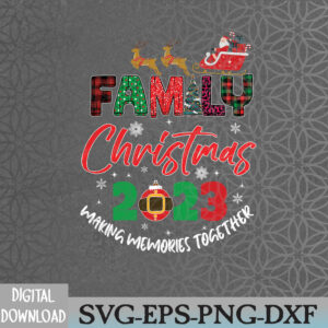 WTMWEBMOI066 09 69 Family Christmas 2023 Matching Squad Santa Elf Funny Svg, Eps, Png, Dxf, Digital Download