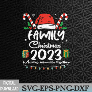 WTMWEBMOI066 09 76 Family Christmas 2023 Matching Squad Santa Elf Funny Svg, Eps, Png, Dxf, Digital Download