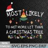 WTMNEW2024 09 126 Most Likely To Get More Lit Than Christmas Tree Family Xmas Svg, Eps, Png, Dxf, Digital Download