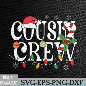 WTMNEW2024 09 147 Christmas Cousin Crew Funny Red Plaid Matching Svg, Eps, Png, Dxf, Digital Download