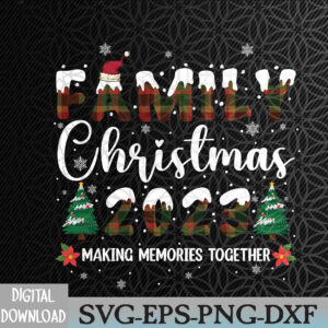 WTMNEW2024 09 154 Family Christmas 2023 Squad Santa Hat Elf Xmas Svg, Eps, Png, Dxf, Digital Download
