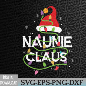 WTMNEW2024 09 182 Naunie Claus Funny Christmas Lights Pajama Family Matching Svg, Eps, Png, Dxf, Digital Download