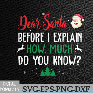 WTMNEW2024 09 30 Funny Christmas Pajama Kids Adult Dear Santa I Can Explain Svg, Eps, Png, Dxf, Digital Download