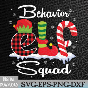 WTMNEW2024 09 34 Behavior Elf Squad Christmas Behavior Tech Matching Svg, Eps, Png, Dxf, Digital Download