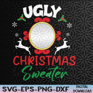 WTMNEW2024 09 55 Funny Ugly Christmas Sweater With Mirror Svg, Eps, Png, Dxf, Digital Download