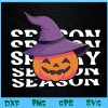 WTM BEESTORE 04 110 Spooky Season, Pumpkin,Witch,Hat,Halloween,Spooky Svg, Eps, Png, Dxf, Digital Download