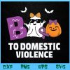 WTM BEESTORE 04 145 Boo To Domestic Violence Domestic Violence Awareness Svg, Eps, Png, Dxf, Digital Download