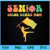 WTM BEESTORE 04 58 2024 Groovy Senior Color Guard Mom Flag Marching Band Parent Svg, Eps, Png, Dxf, Digital Download