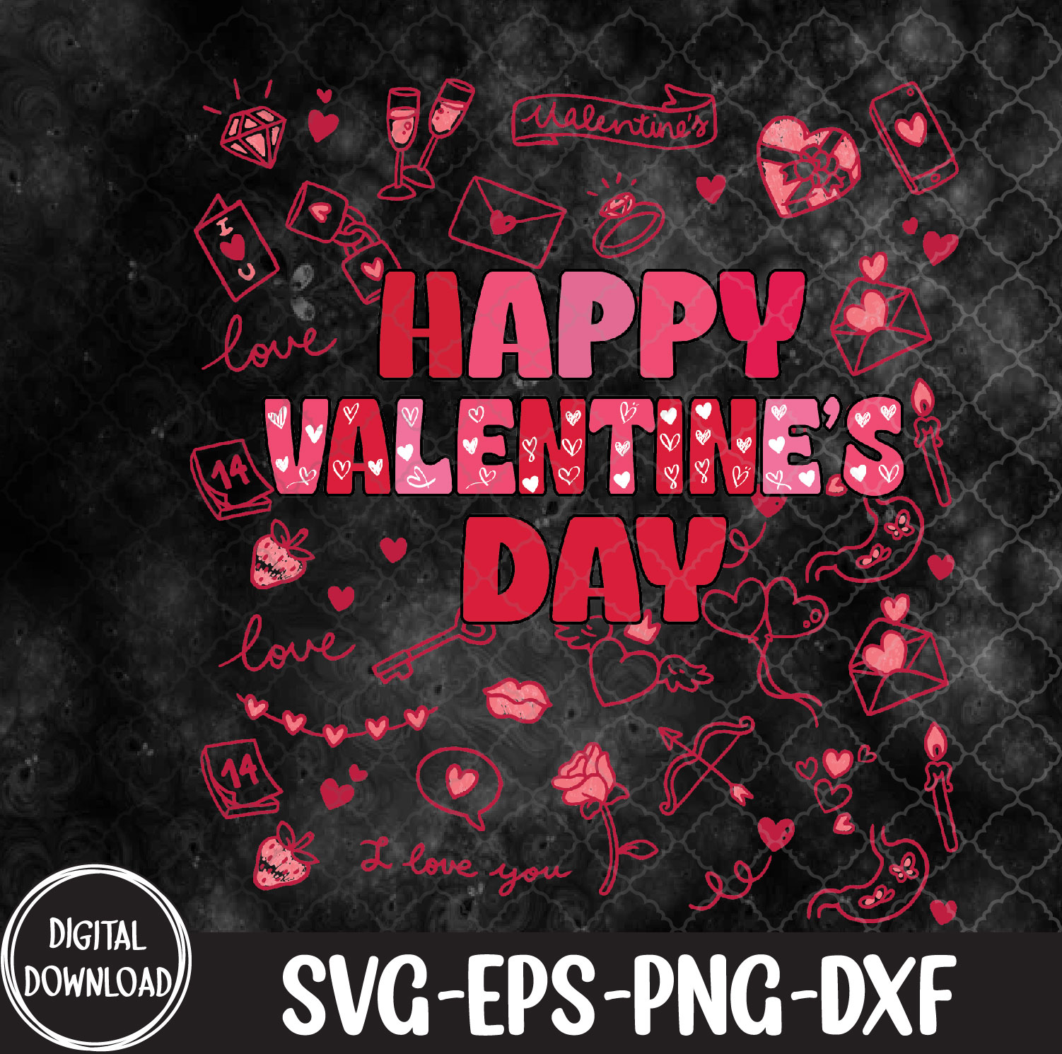 WTMNEW1512 09 26 Happy Valentines Day Couple Matching, Valentines Day svg, Svg, Eps, Png, dxf