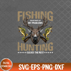 WTMNEW9file 09 119 Retro Fishing And Hunting Gifts Humor Hunter Cool Funny, Fishing And Hunting svg, Svg, Eps, Png, Dxf