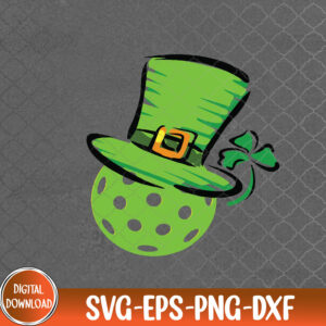 WTMNEW9file 09 147 Pickleball St Patricks Day Lucky Irish Pickleball Player, St Patricks Day svg, Svg, Eps, Png, Dxf