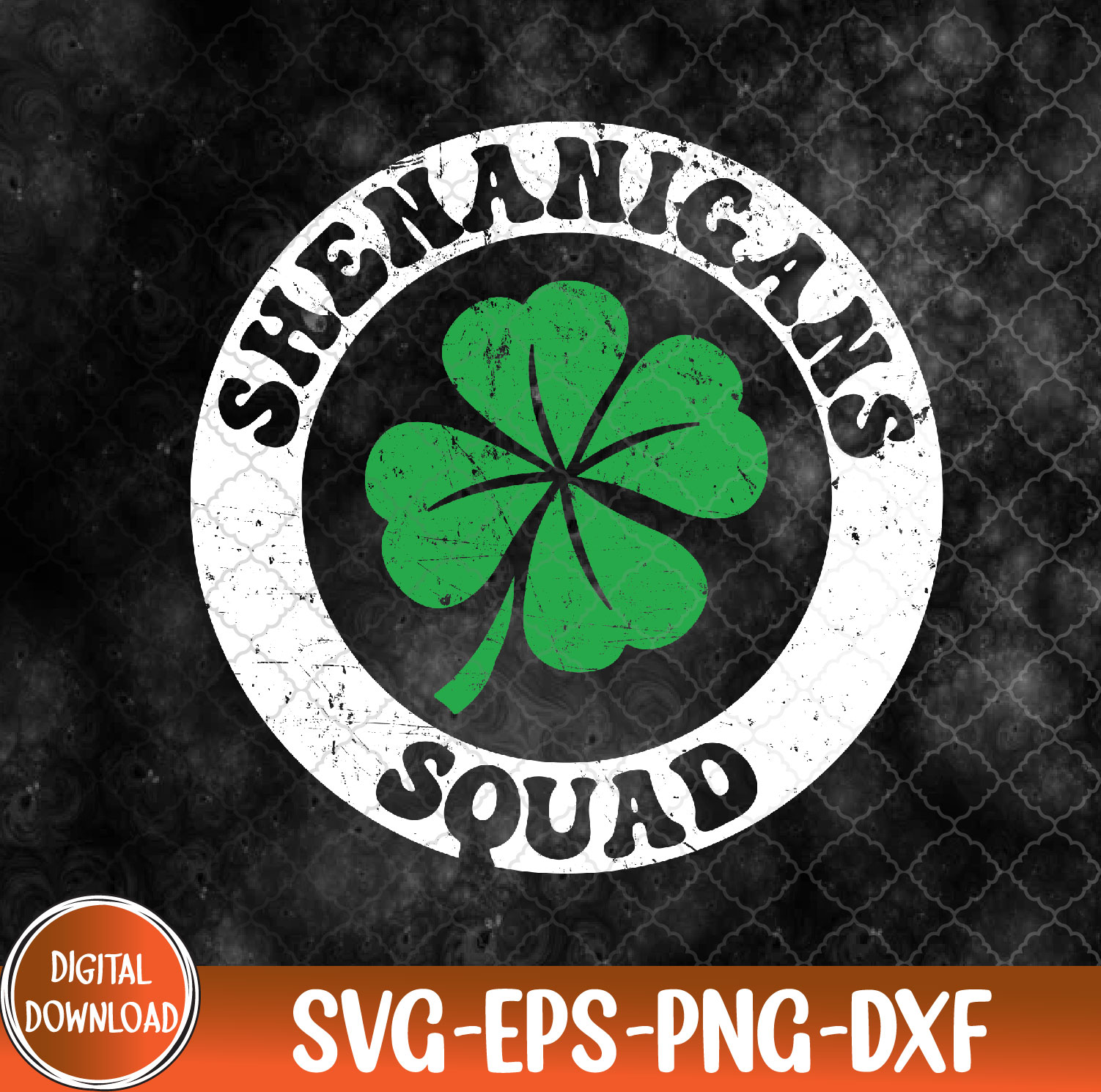 WTMNEW9file 09 206 Shenanigans Squad Funny St Patrick's Day Matching Group Svg, Eps, Png, Dxf