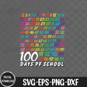 WTMNEW9file 09 42 100th Day of School Teacher Kids 100 Days Math Numbers, Svg, Eps, Png, Dxf