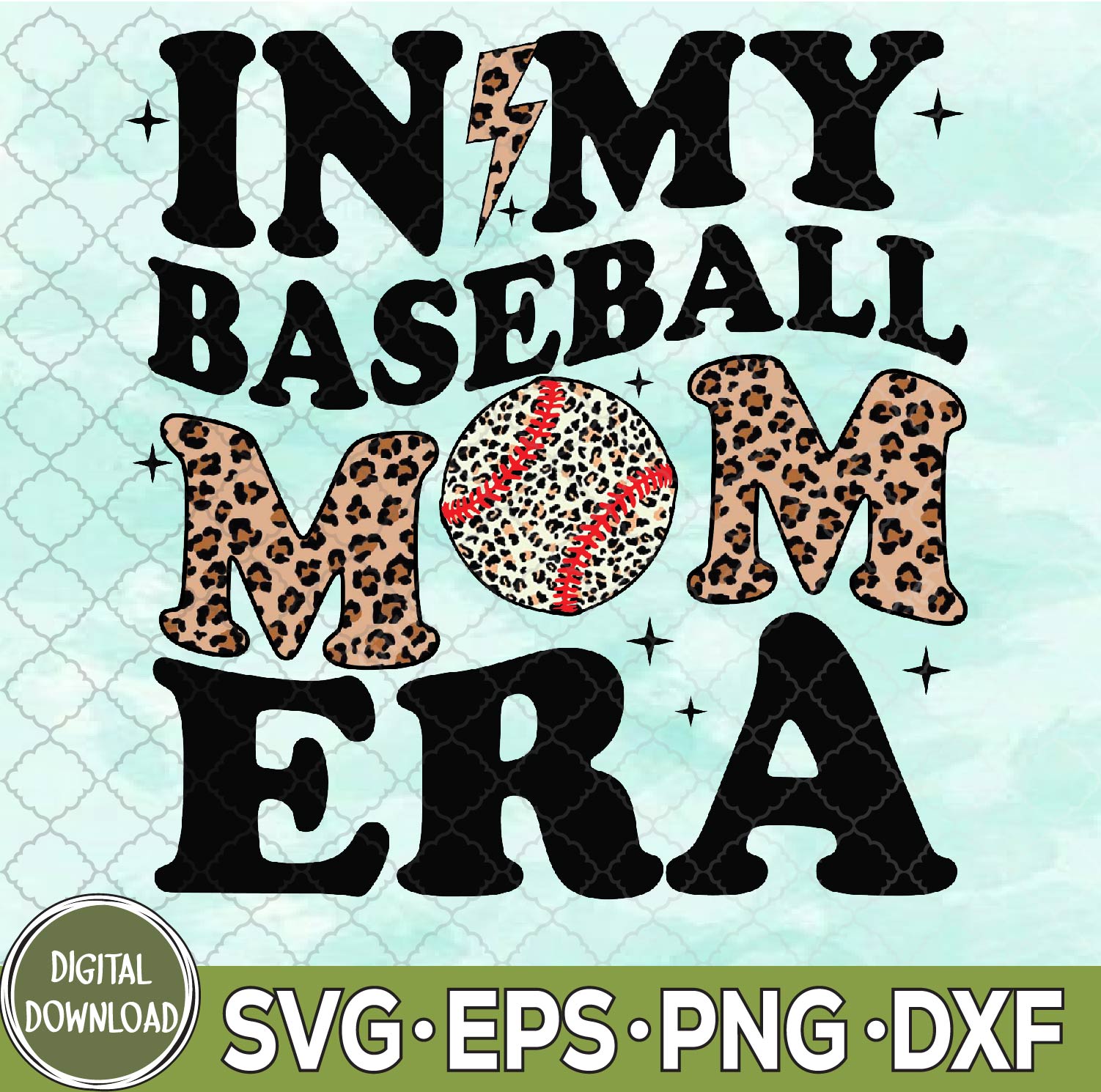 In My Softball Mama Era Mom Life Game Day Vibes Softball Mom Svg, Softball Mama Svg, Mother’s Day Svg, Eps, Png, Dxf