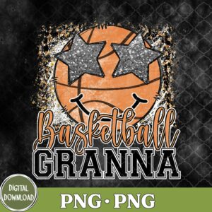 WTMNEW9file 09 190 Basketball Granna Leopard Basketball Lover Family Png, Sublimation Design