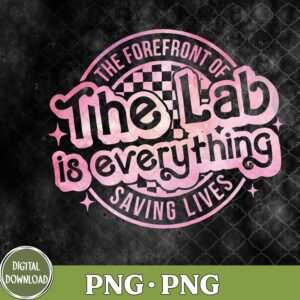 WTMNEW9file 09 201 Retro The Lab Is Everything Lab Week 2024 Tie Dye Png, Sublimation Design