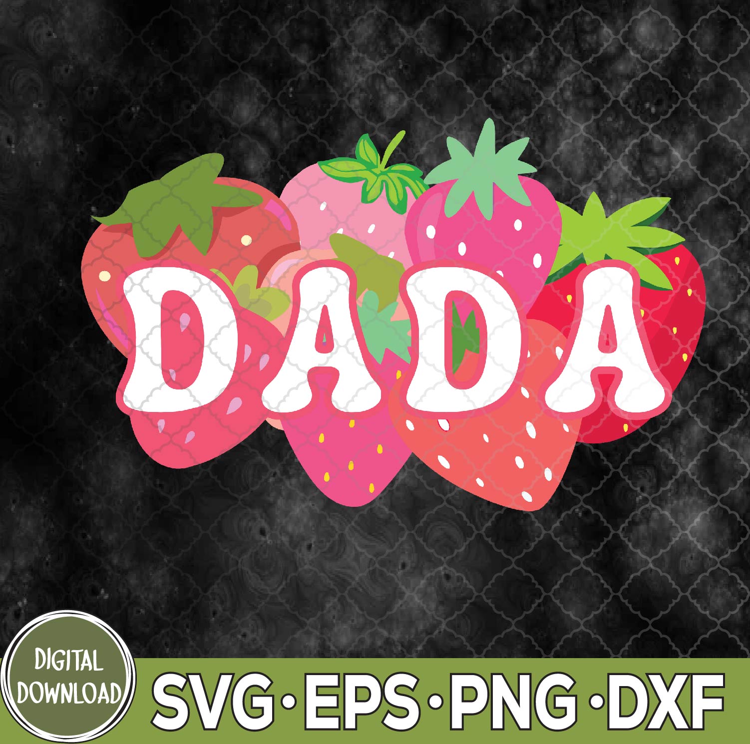 WTMNEW9file 09 202 Dada Of The Berry First Birthday Strawberry Svg, Dada Birthday Svg, Png, Digital Download