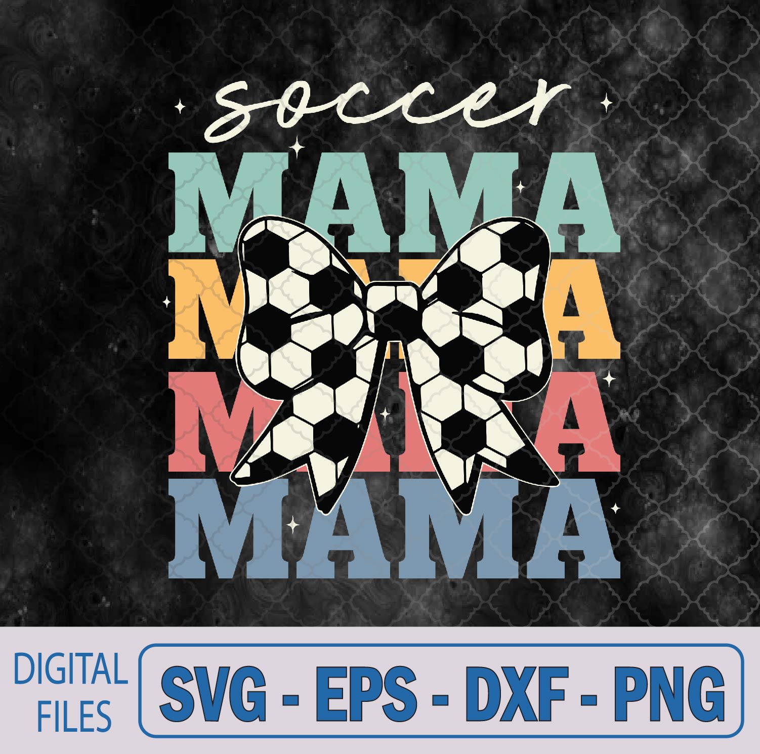 WTMNEW9file 09 247 Soccer Mama Retro Groovy Soccer Softball Mom Svg, Png, Digital Download