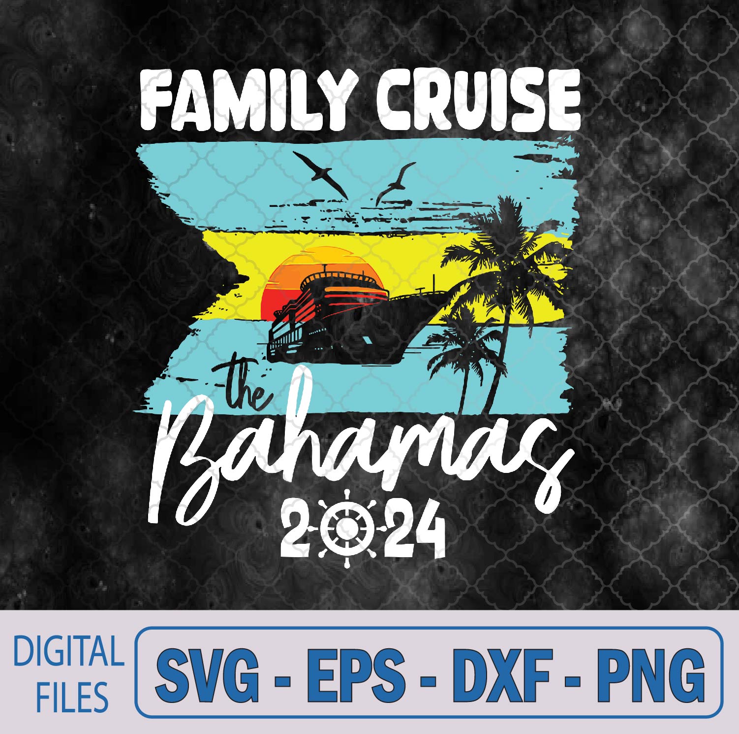 WTMNEW9file 09 252 Family Cruise Squad Bahamas 2024 Summer Matching Vacation Svg, Png, Digital Download