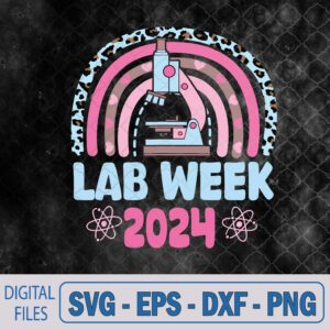 WTMNEW9file 09 268 Lab Week 2024 Retro Rainbow Medical Assistant Science Svg, Png, Digital Download