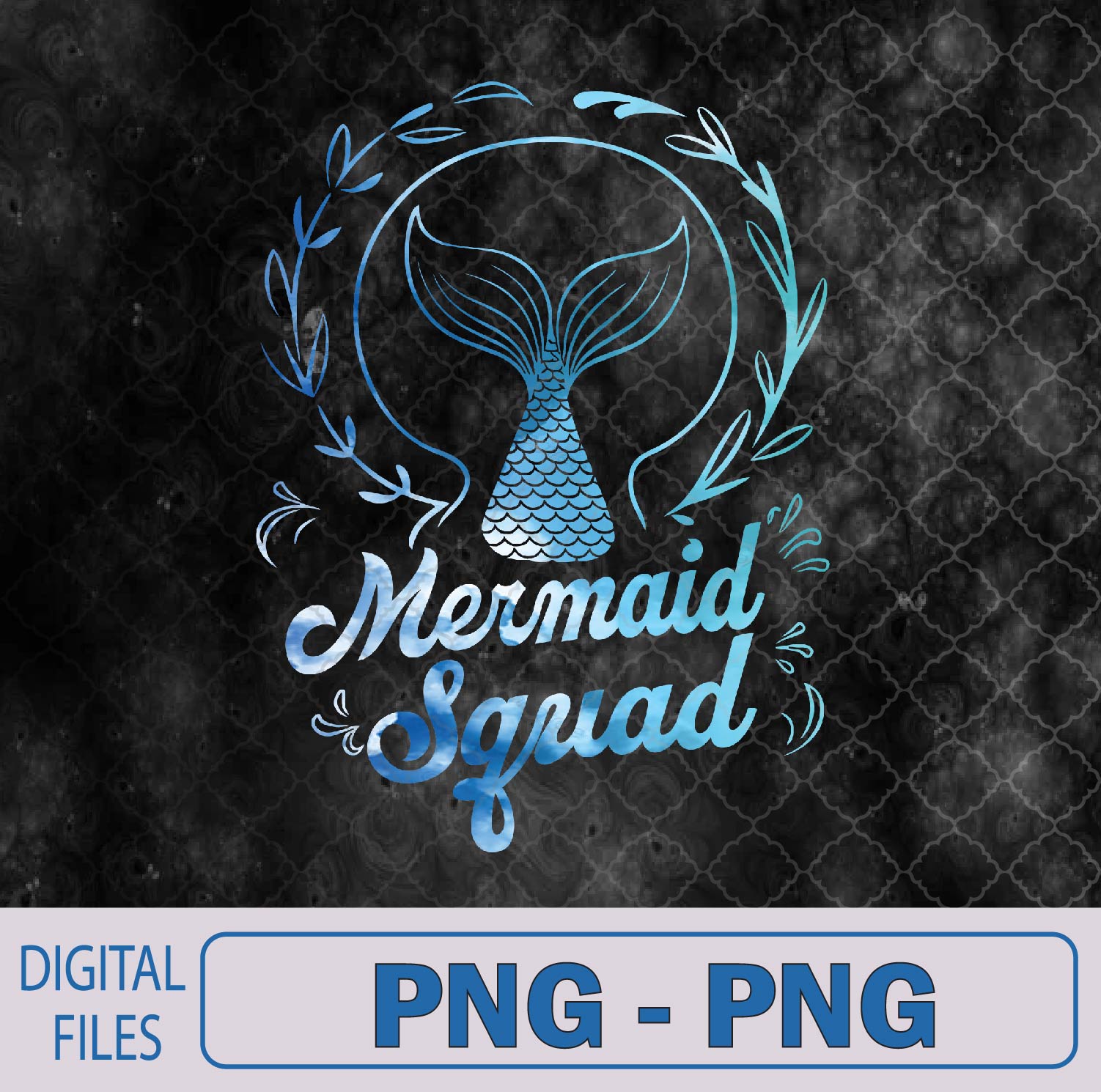 WTMNEW9file 09 272 Mermaid Squad Of The Birthday Mermaid Png, Sublimation Design